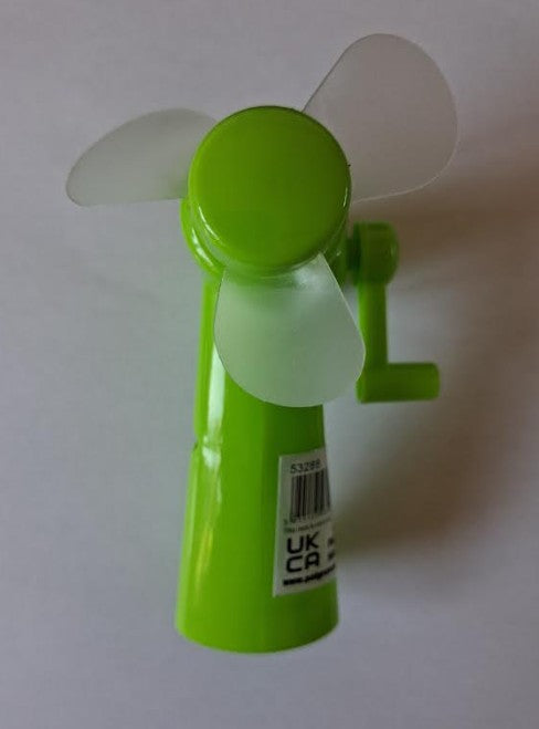 Hand Held Wind Up Fans - No Batteries Required