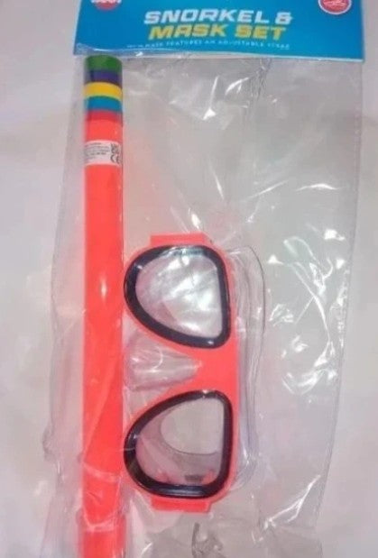Orange Hoot Snorkel and Mask Set